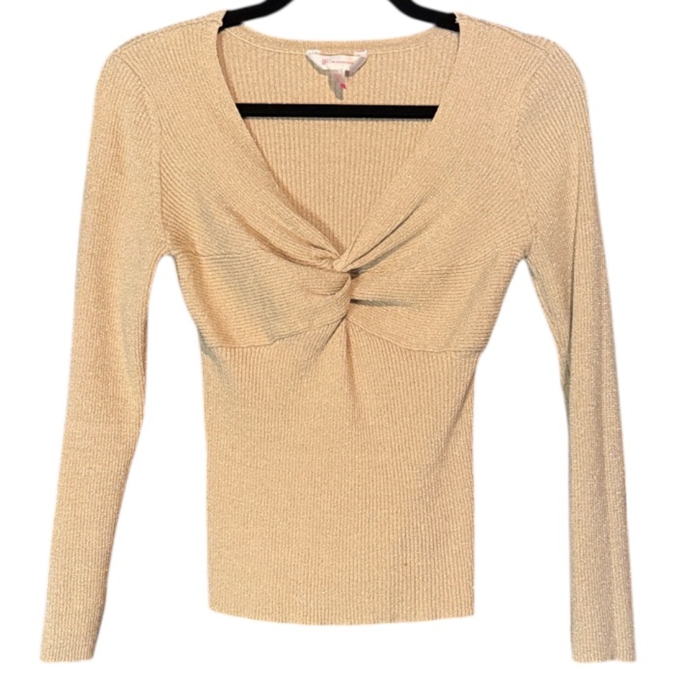 🌻 No Boundaries Cream and Gold Knit Sweater
